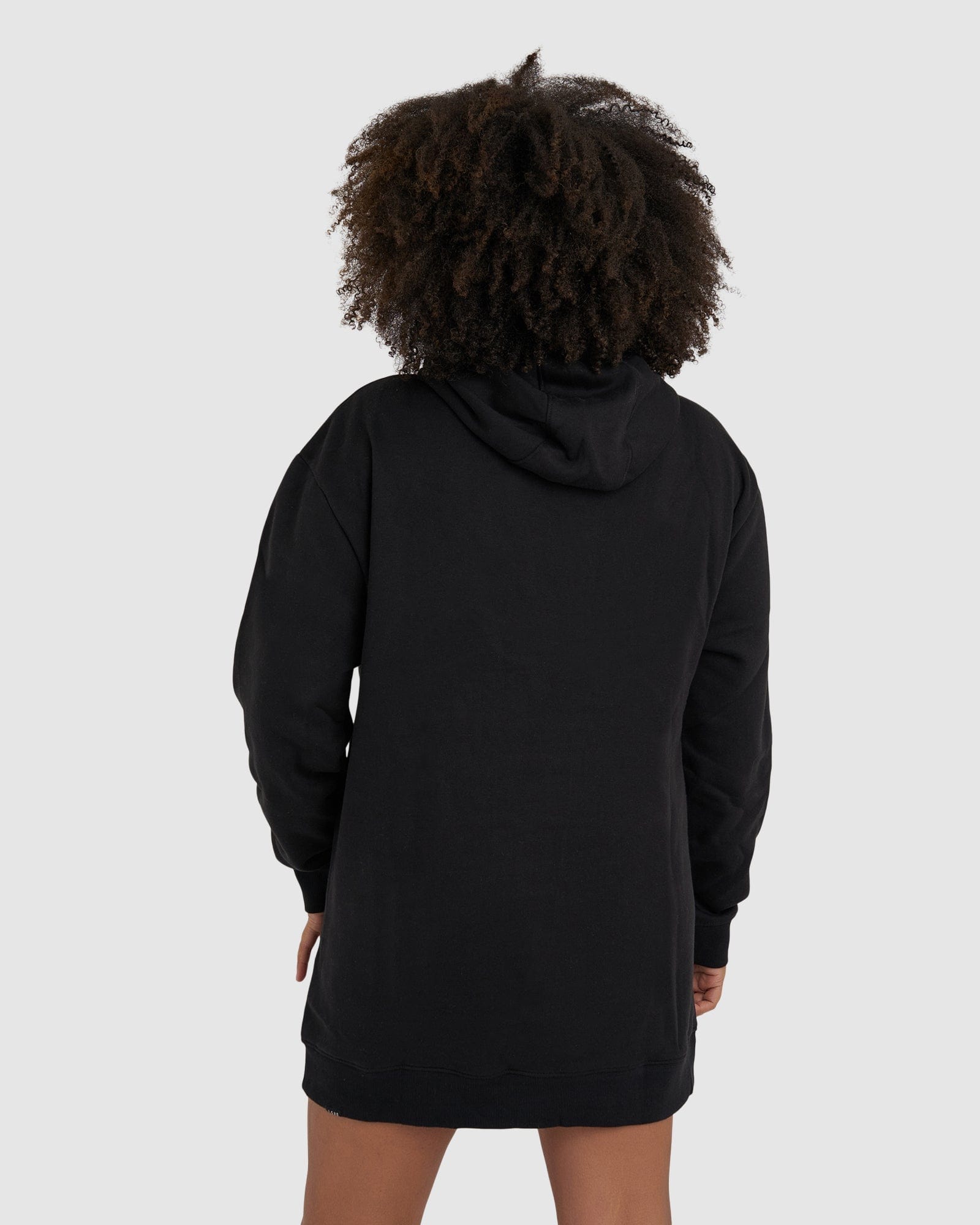 Model wearing Impression Pullover Dress - Black