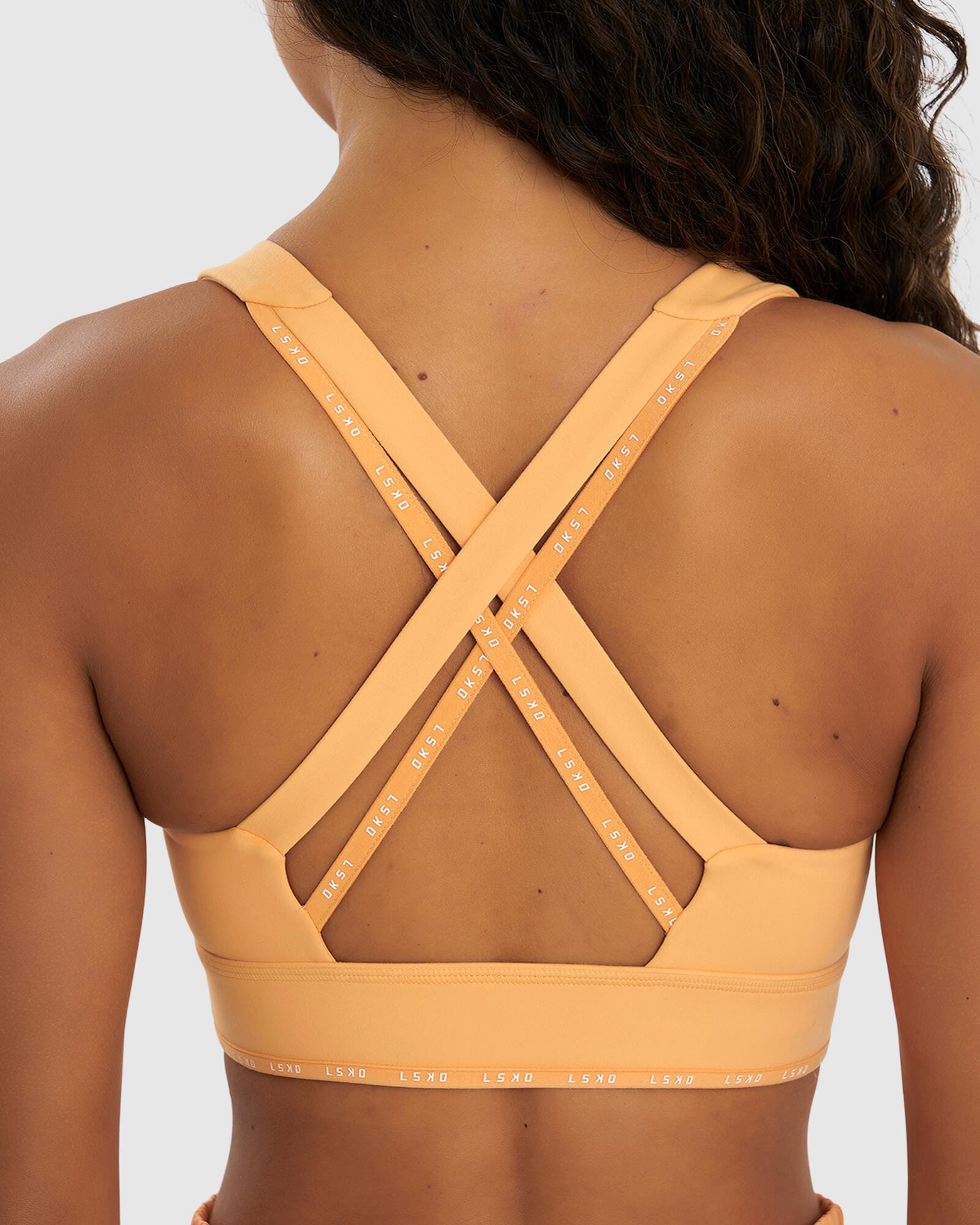 Model wearing MVP Sports Bra - Sherbet