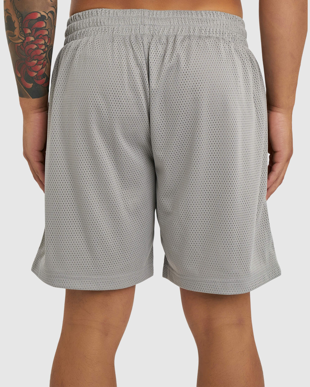 Model wearing Backboard 8" Performance Short - Alloy