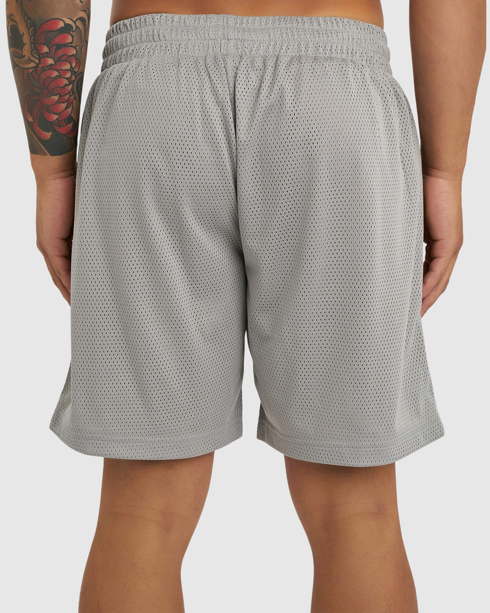 Model wearing Backboard 8" Performance Short - Alloy