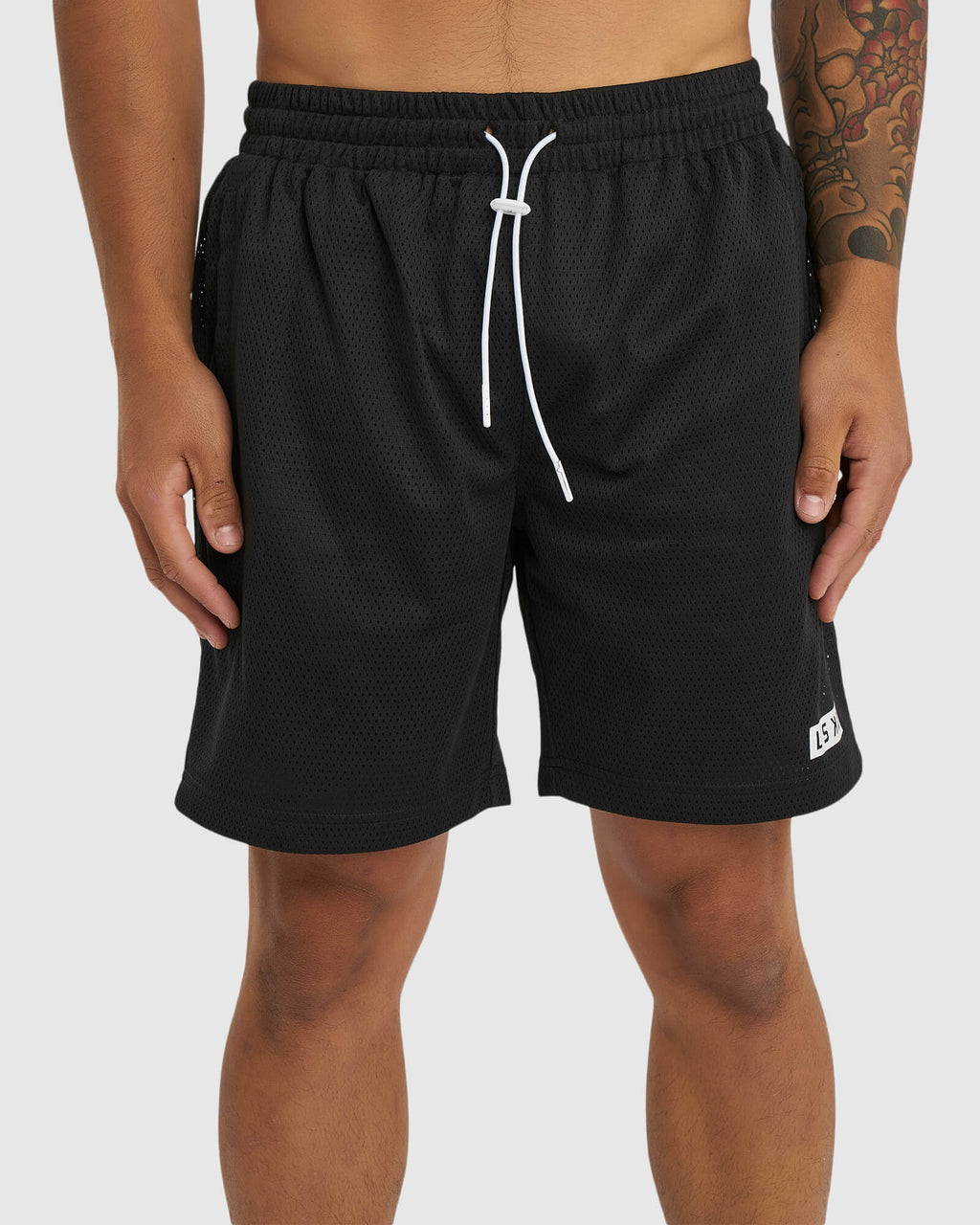 Model wearing Backboard 8" Performance Short - Black
