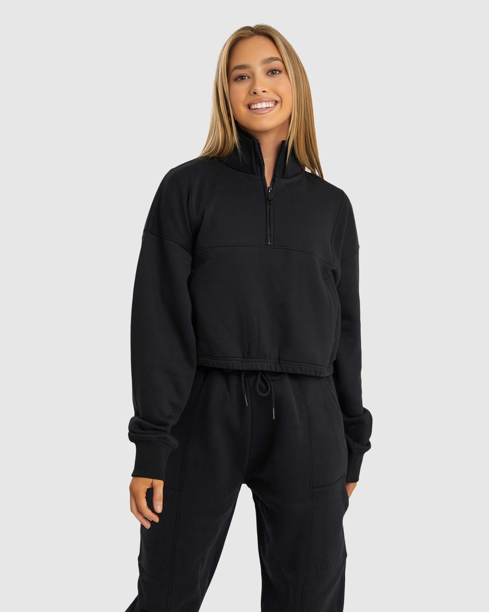 Model wearing Harley Sweater - Black