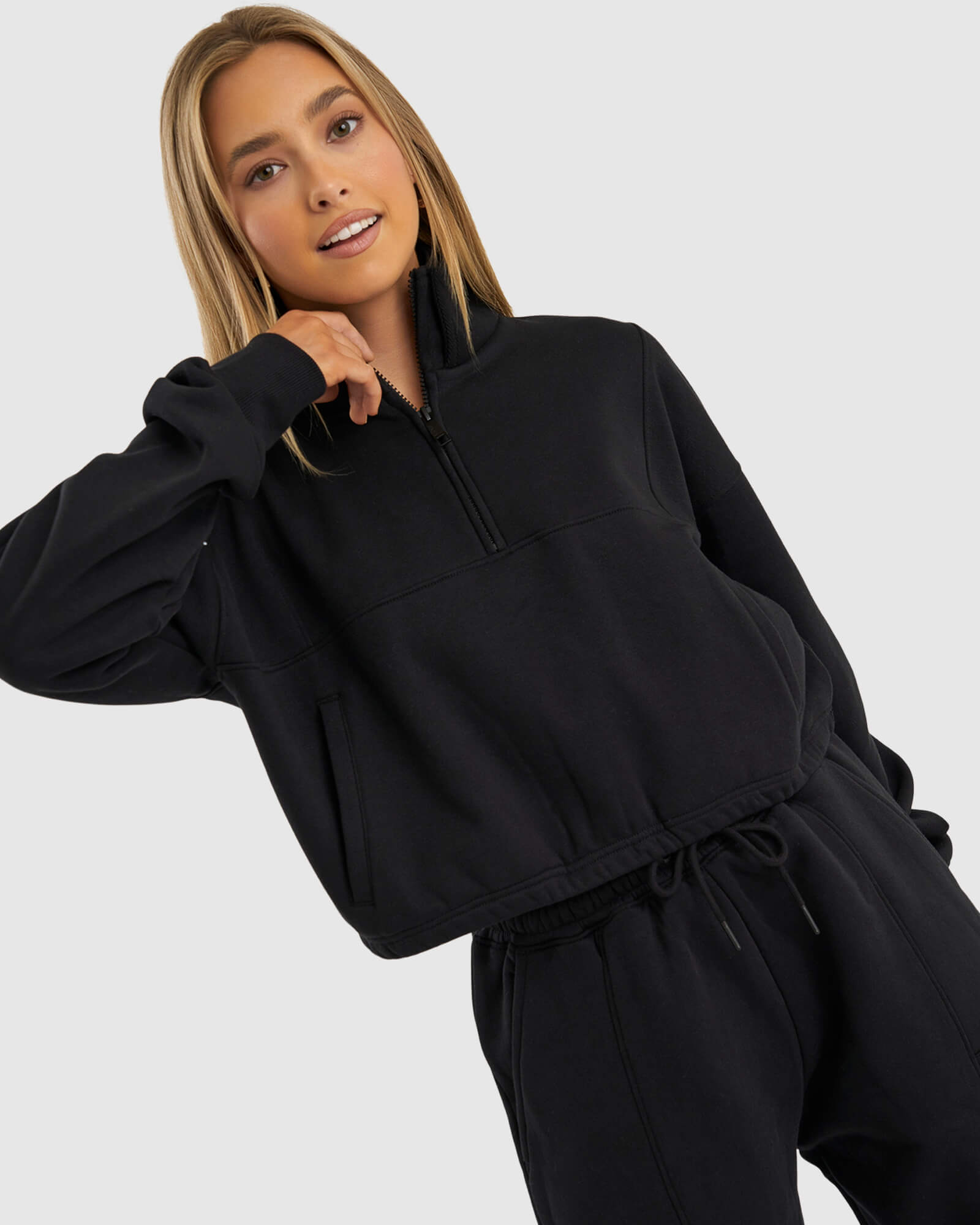 Model wearing Harley Sweater - Black