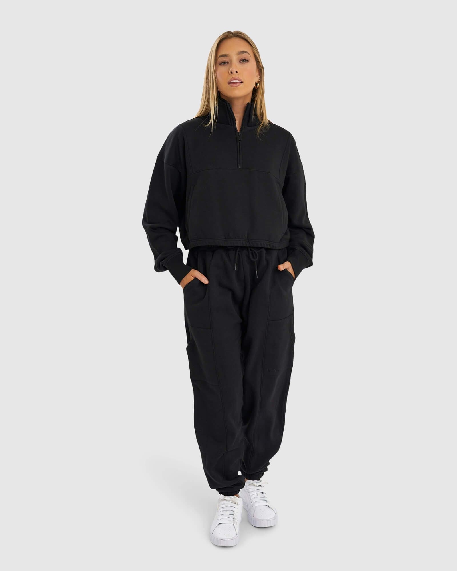 Model wearing Harley Sweater - Black