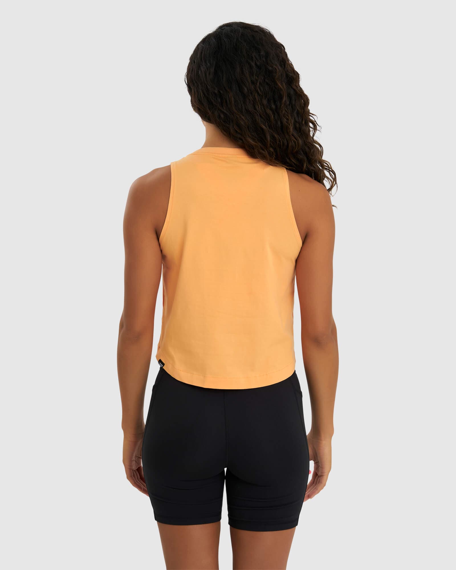 Model wearing Penalty Tank - Sherbet