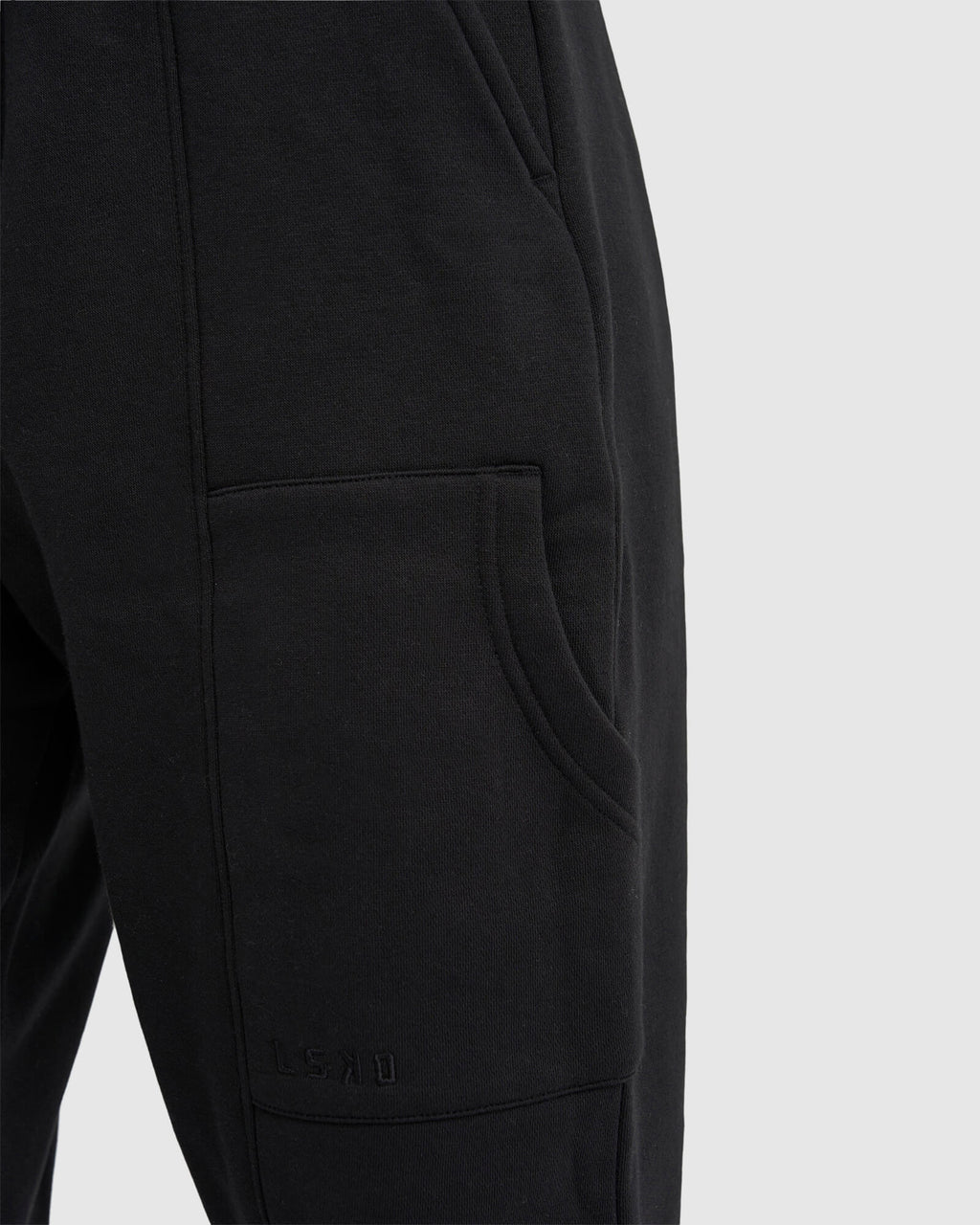 Model wearing Harley Track Pant - Black