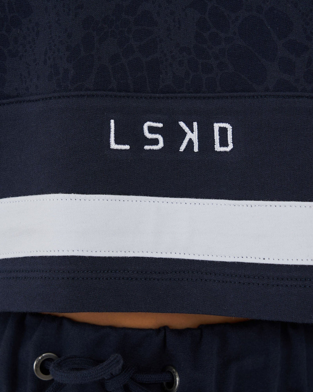 Model wearing Whitney Sweater - Navy Mamba