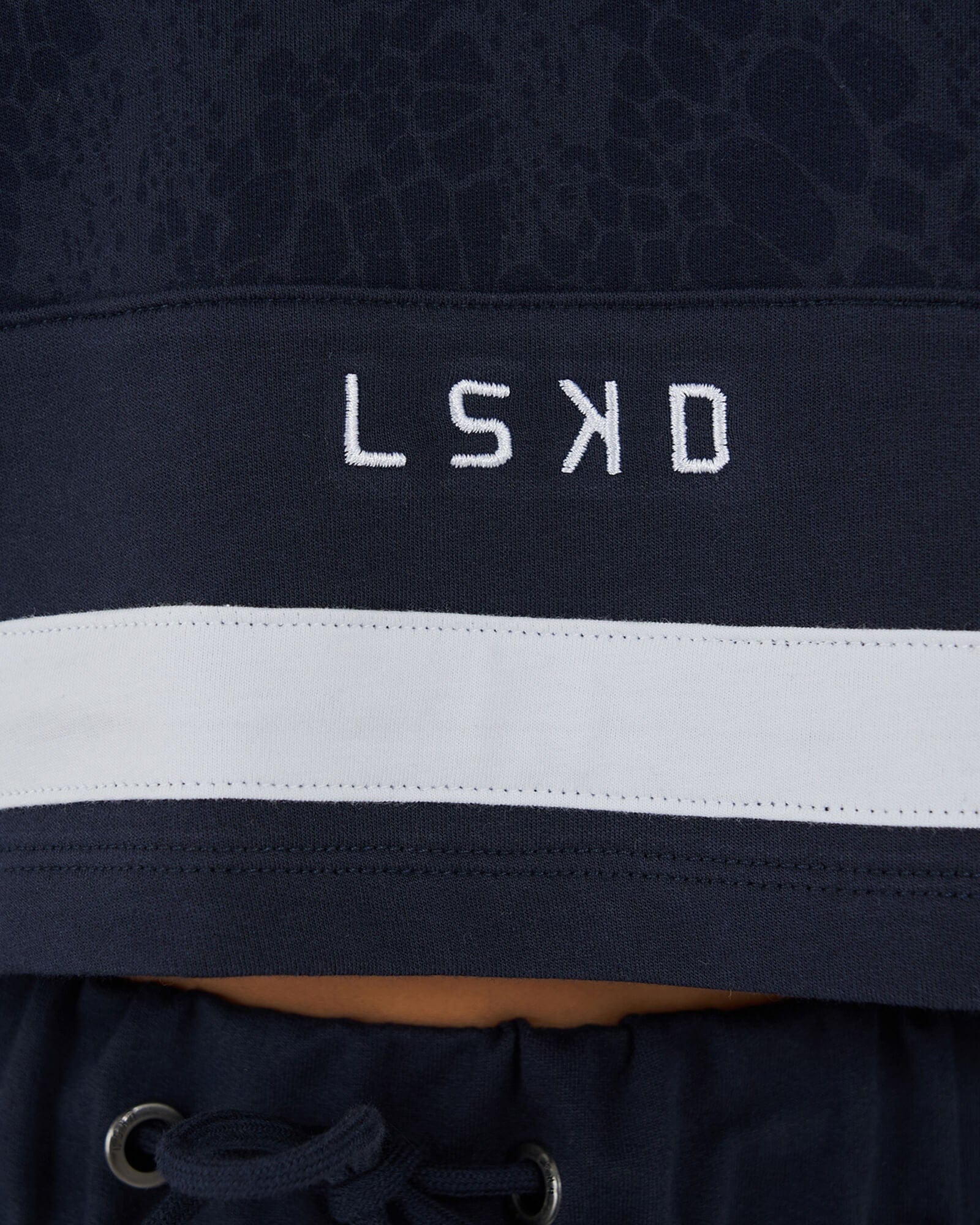 Model wearing Whitney Sweater - Navy Mamba