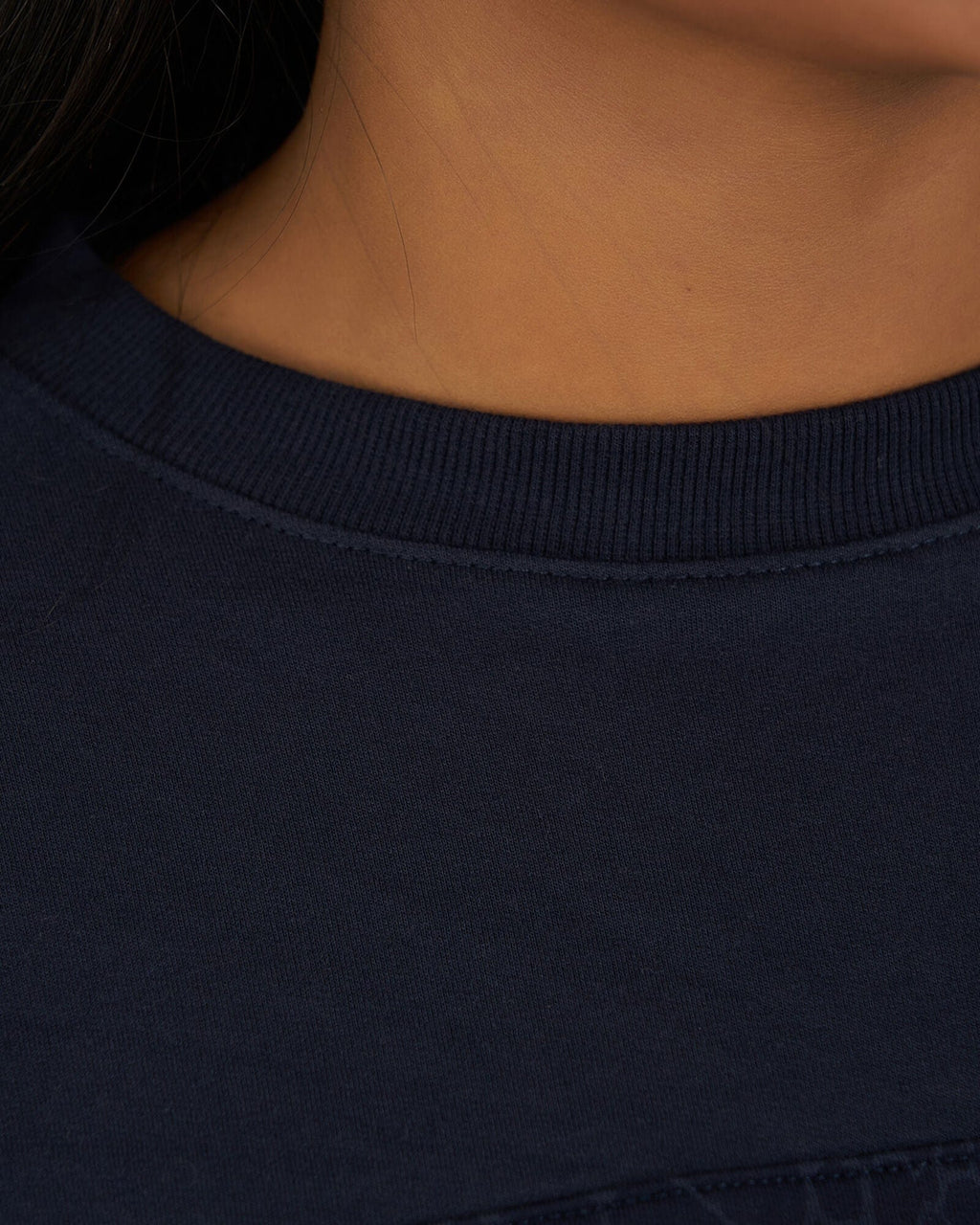 Model wearing Whitney Sweater - Navy Mamba