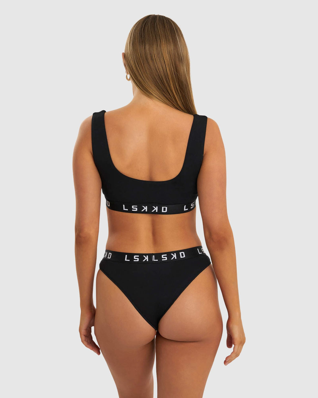 Model wearing Gigi Lounge Bra - Black