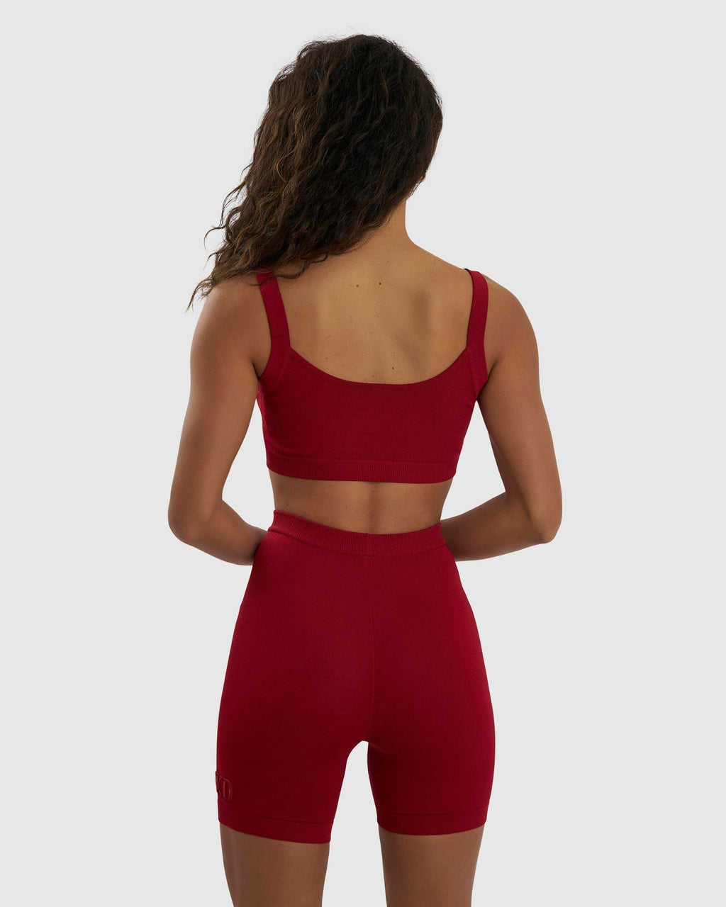 Model wearing Aurora Knit Top - Rose