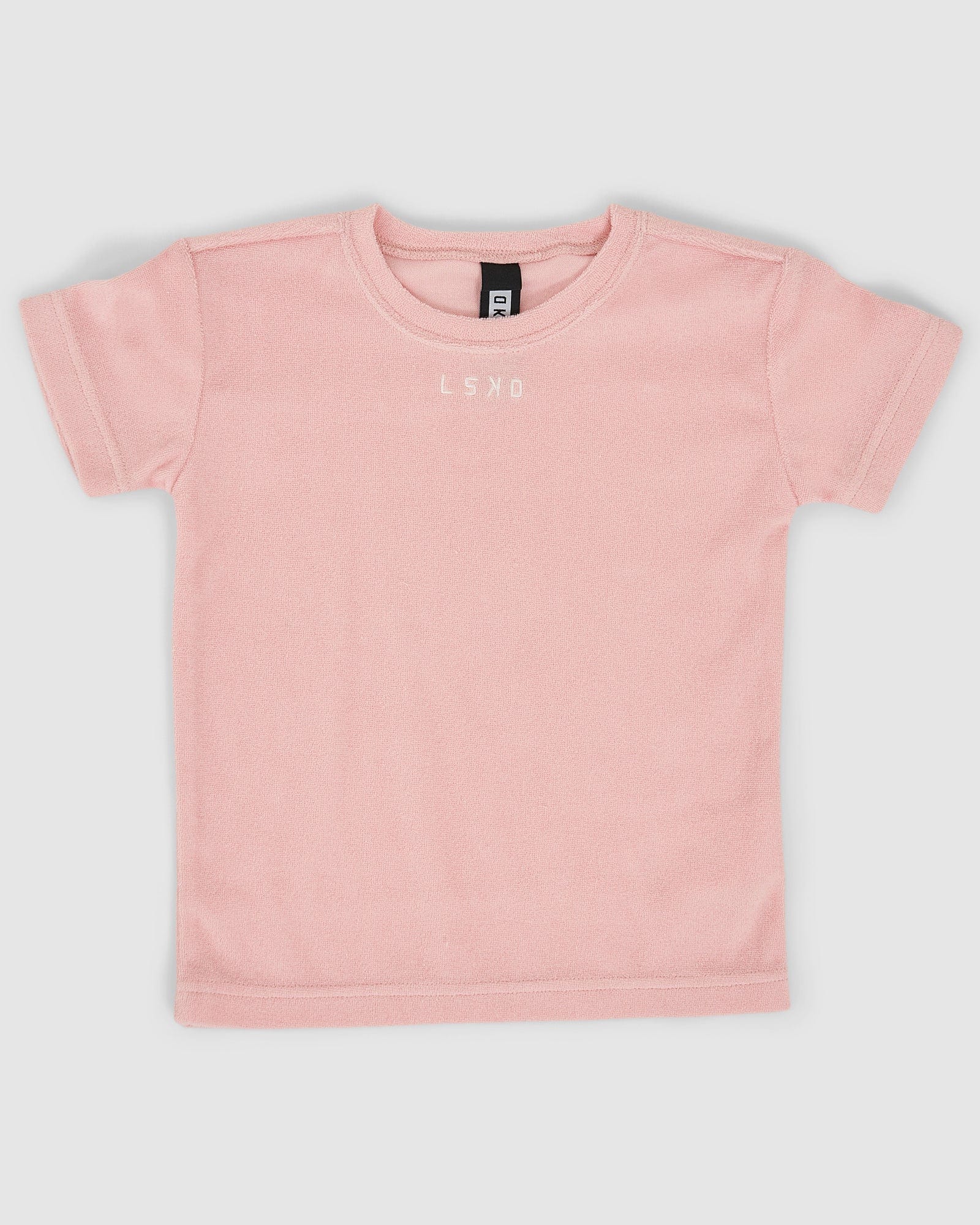 Model wearing Field Tee (00-8) - Pink