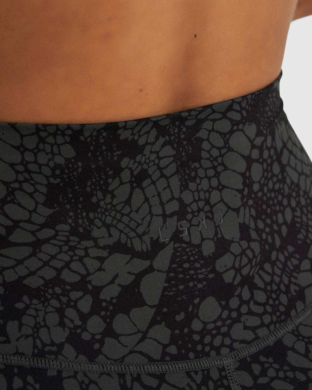 Model wearing Base X-Short Tight - Black Mamba