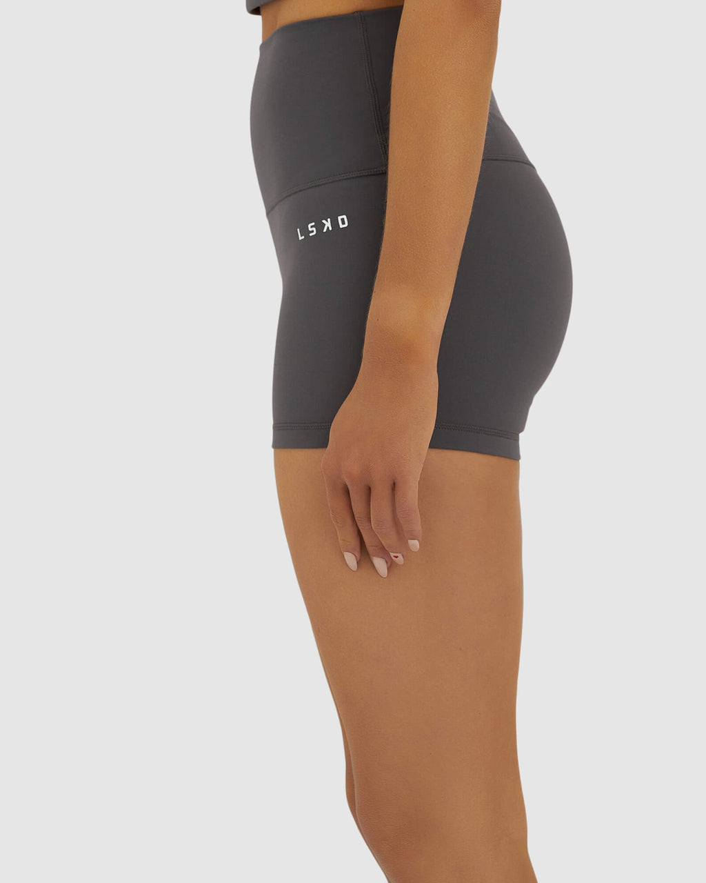 Model wearing Base X-Short Tight - Shadow