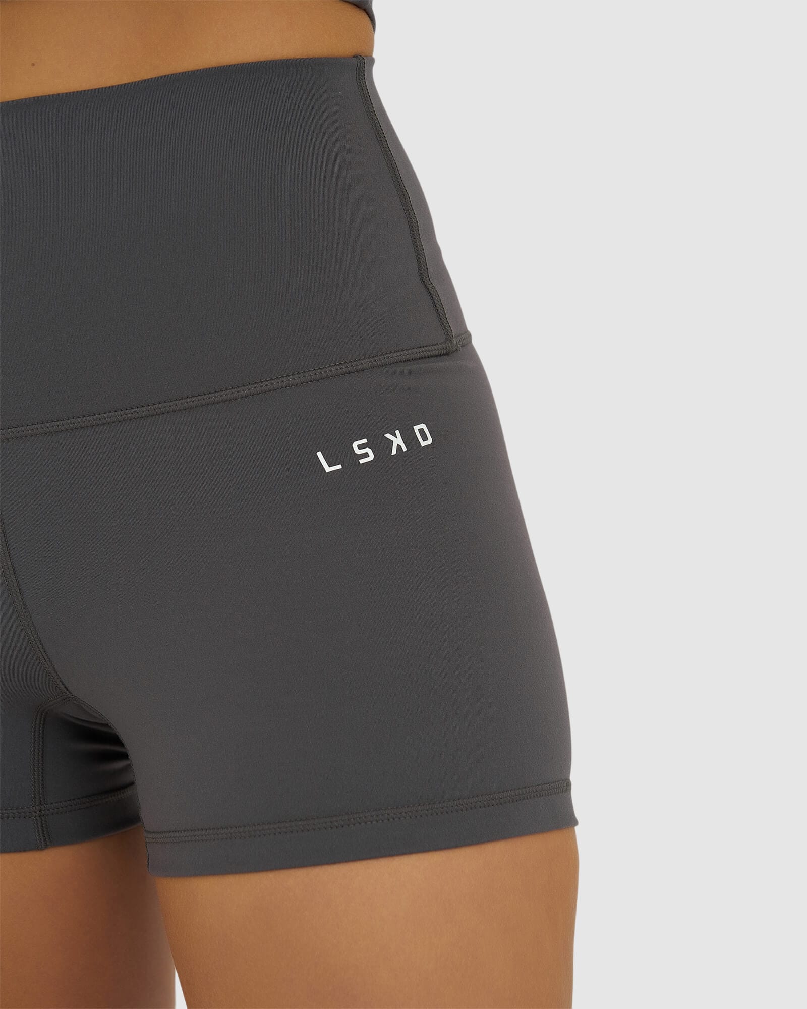 Model wearing Base X-Short Tight - Shadow