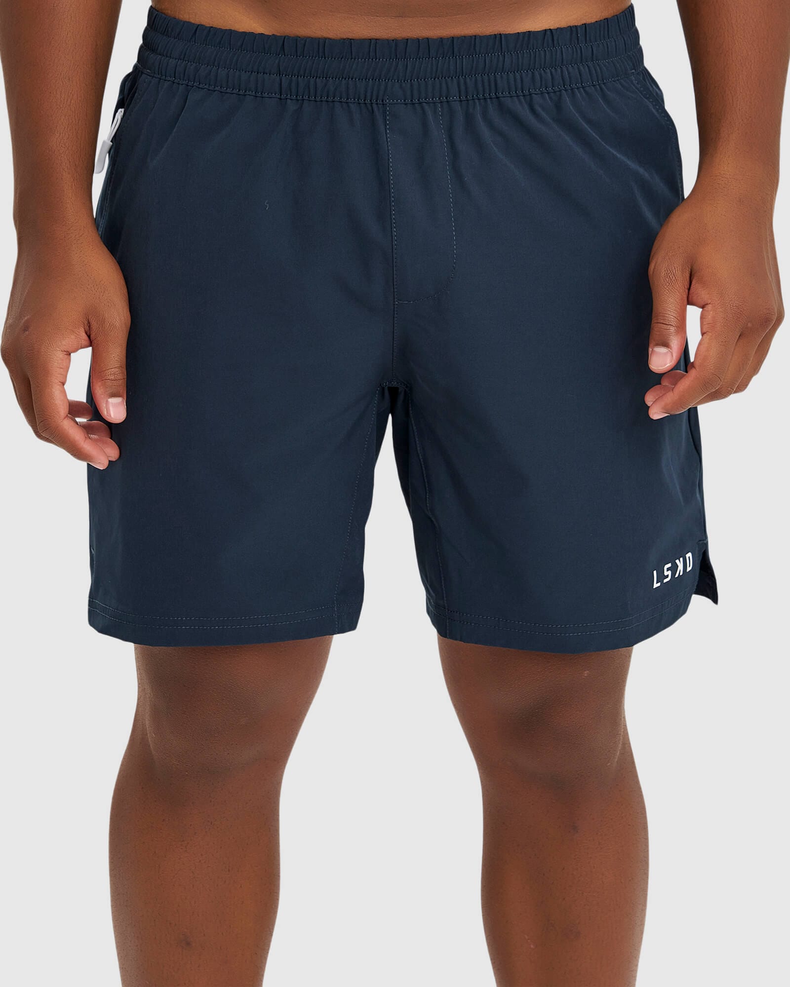 Model wearing Intensity 7" Performance Short - Carbon