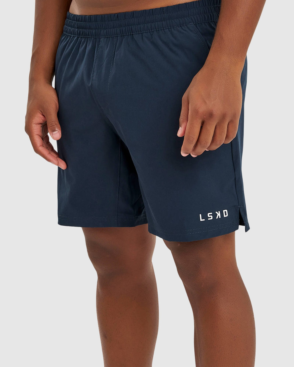 Model wearing Intensity 7" Performance Short - Carbon