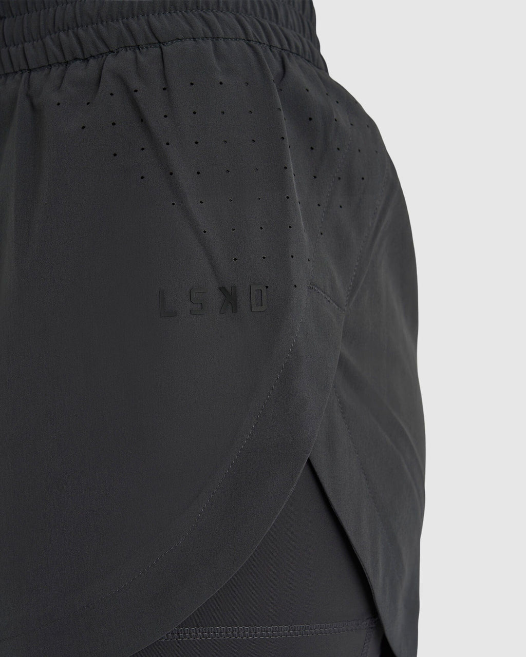 Model wearing Power Performance Liner Short - Asphalt