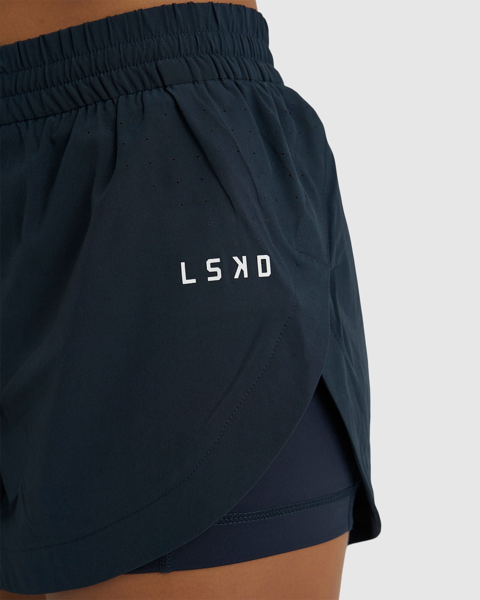 Model wearing Power Performance Liner Short - Carbon