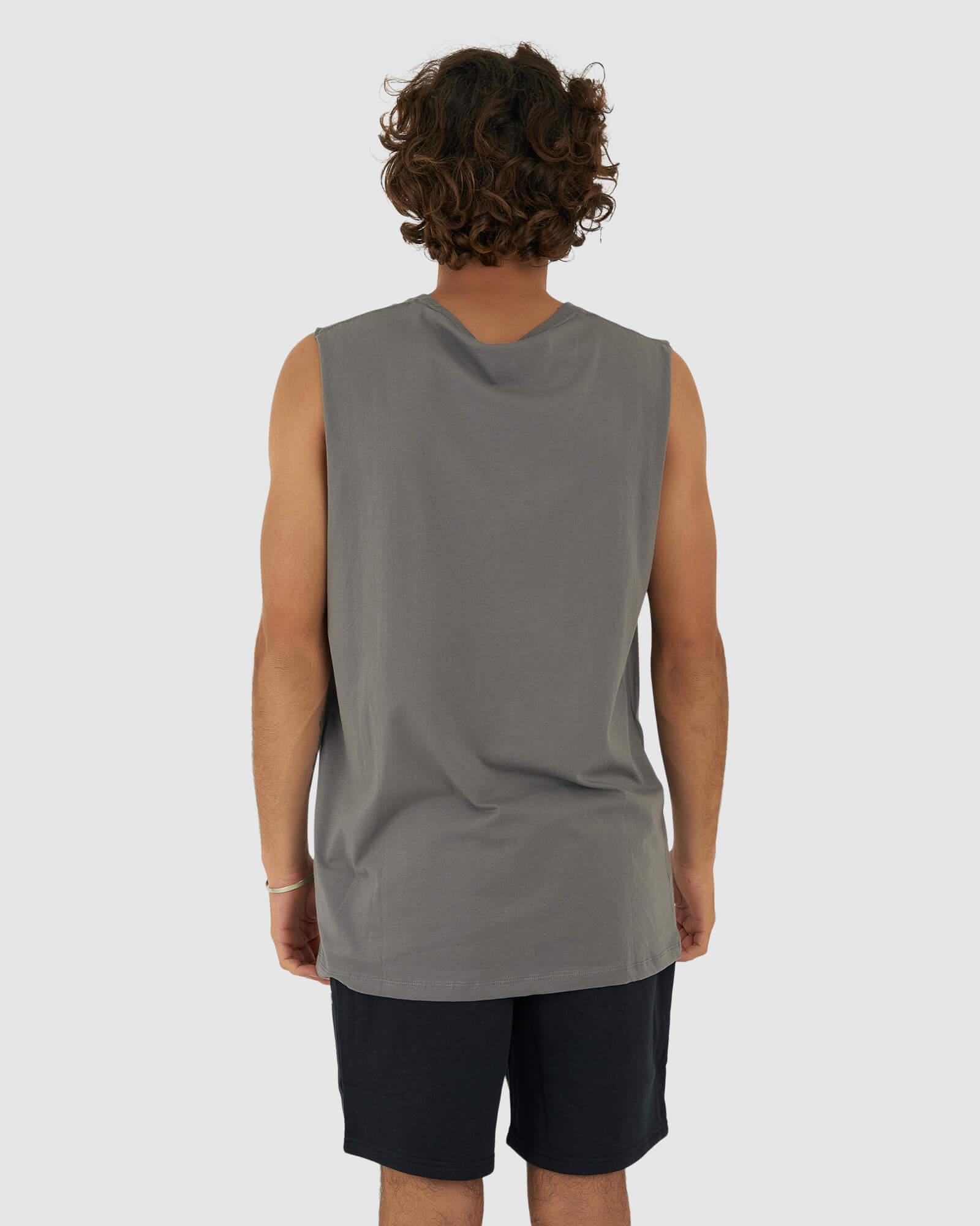 Model wearing Structure Tank - Castlerock