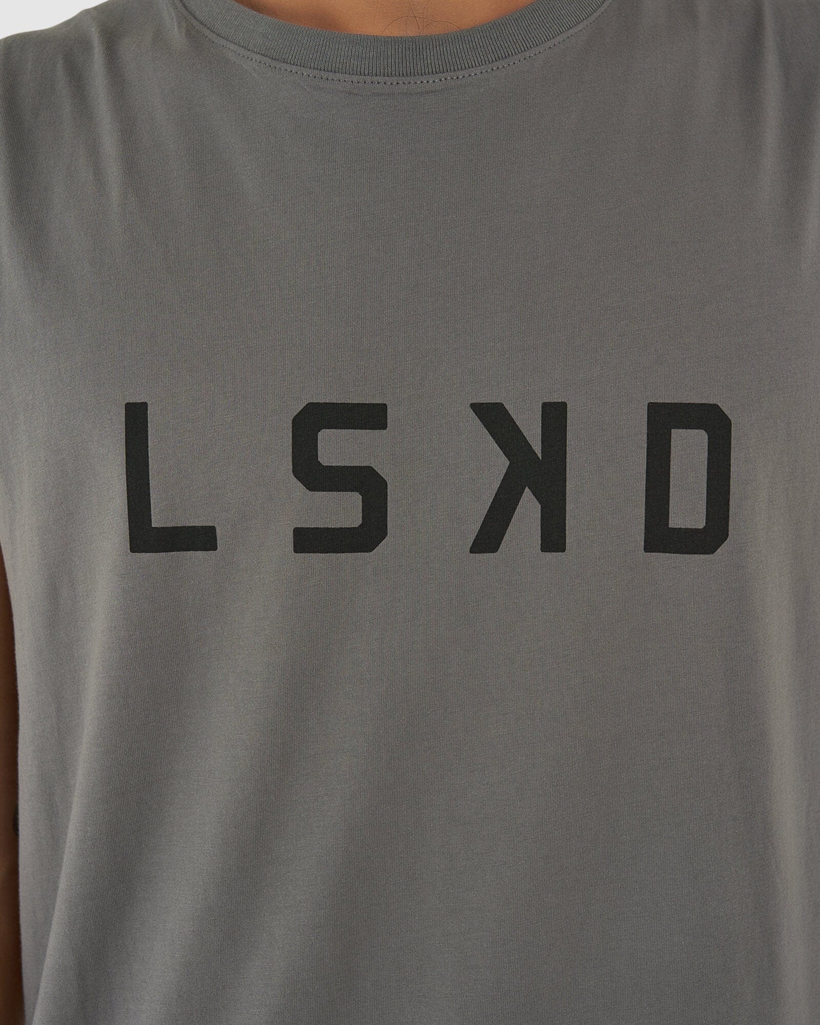 Model wearing Structure Tank - Castlerock