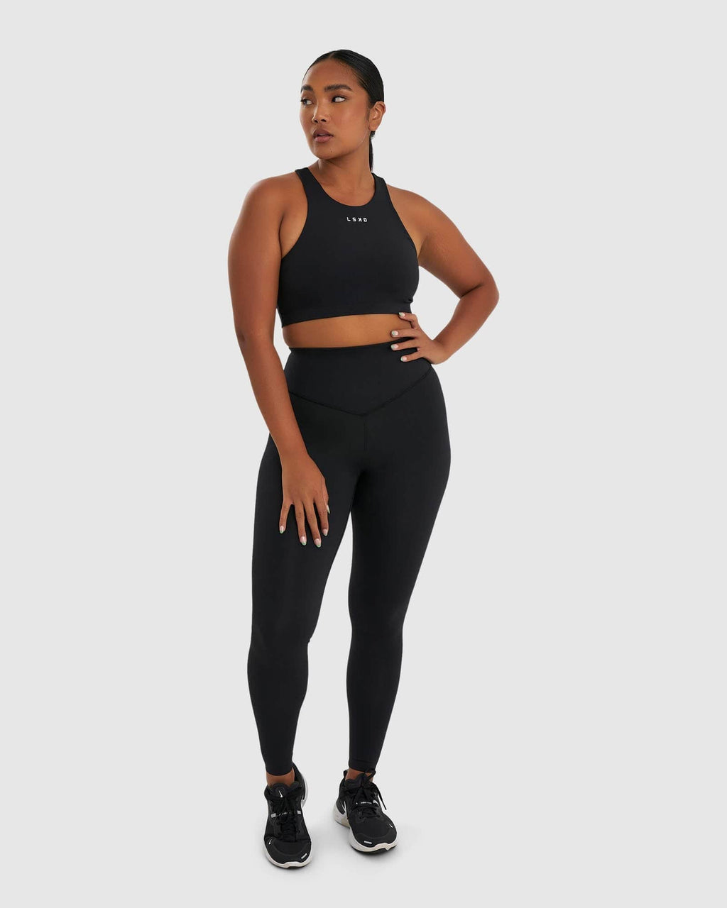 Model wearing Reformer Sport Tank - Black