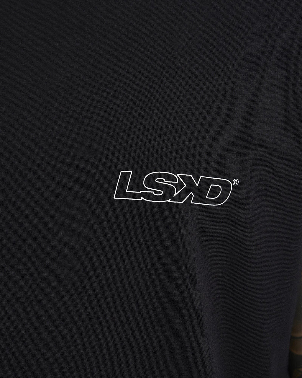 Model wearing Attack Tank - Black