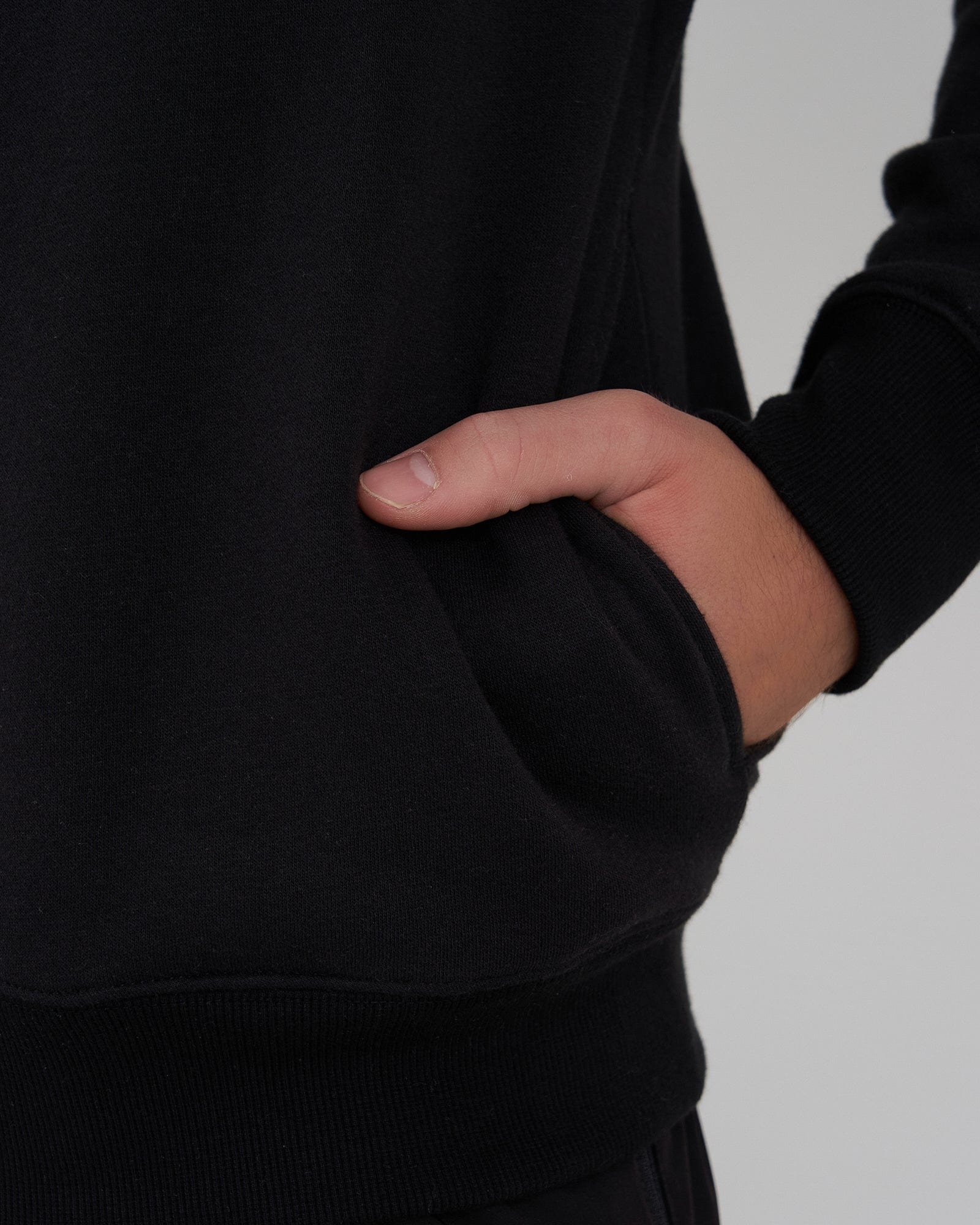 Model wearing Fitstop Functional Sweater - Black