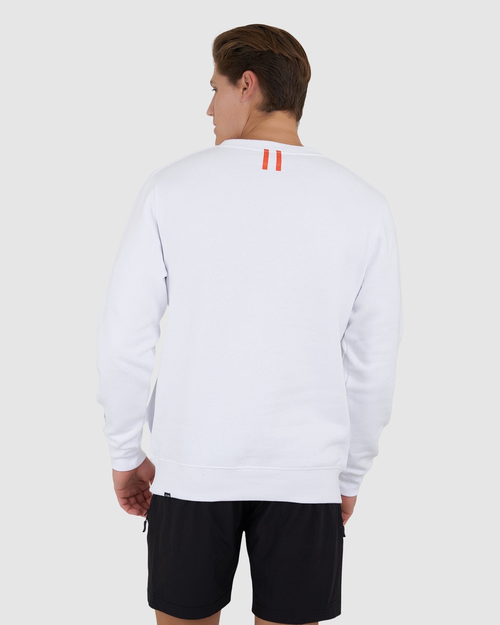 Model wearing Fitstop Functional Sweater - White