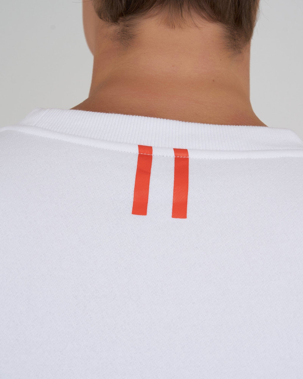 Model wearing Fitstop Functional Sweater - White