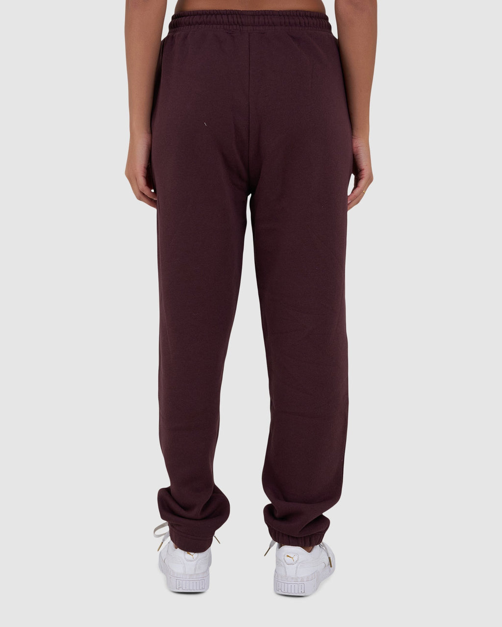 Model wearing Ivy Track Pant - Fudge