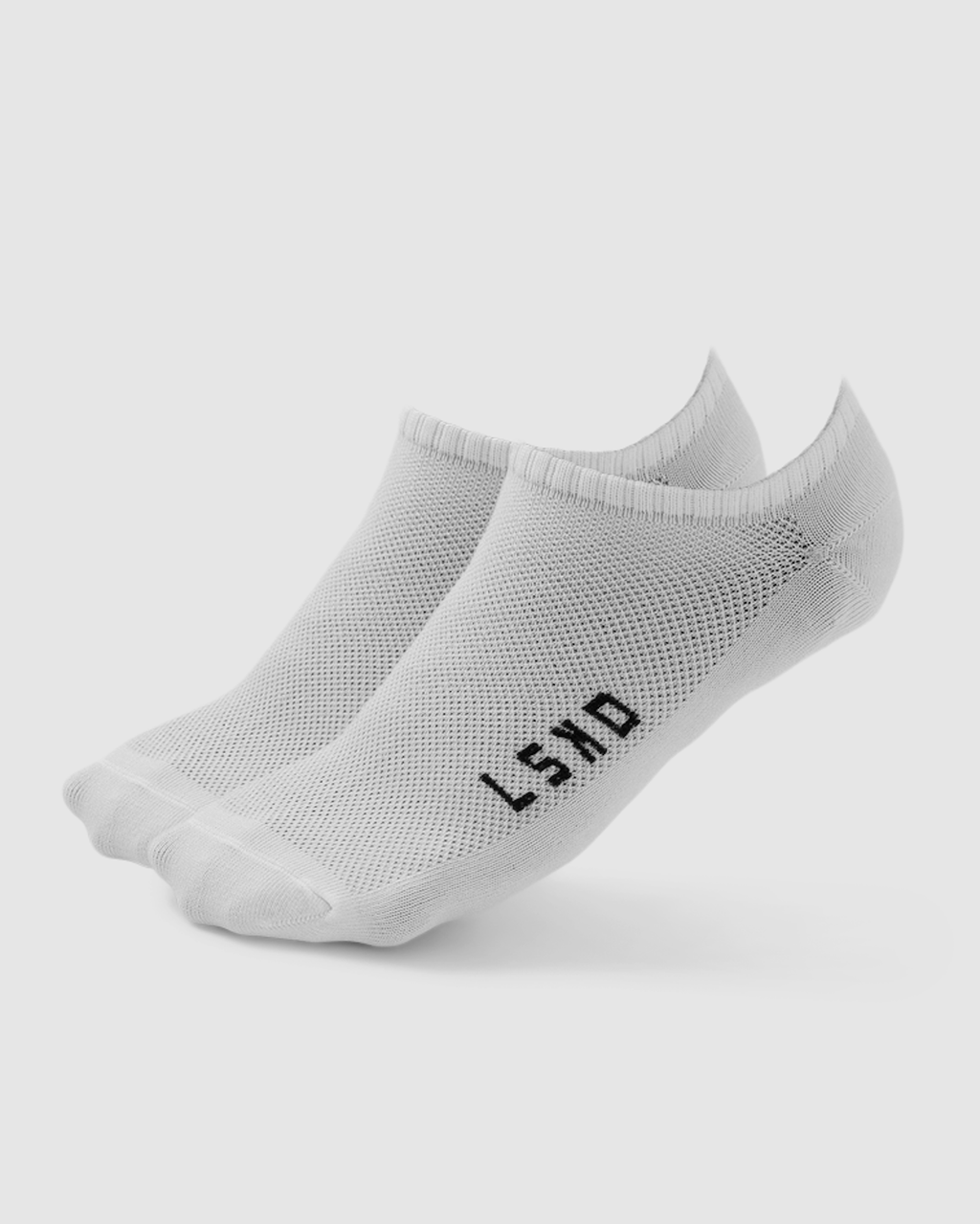 Model wearing Womens Covert Sock - 3 pack - White
