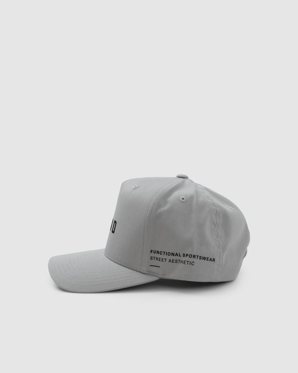 Model wearing Function Cap - Silver