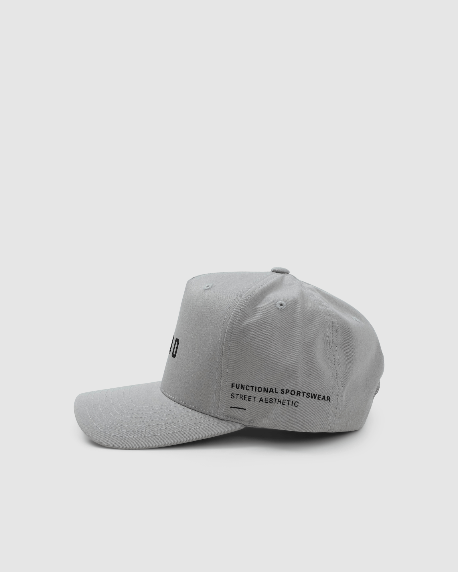 Model wearing Function Cap - Silver