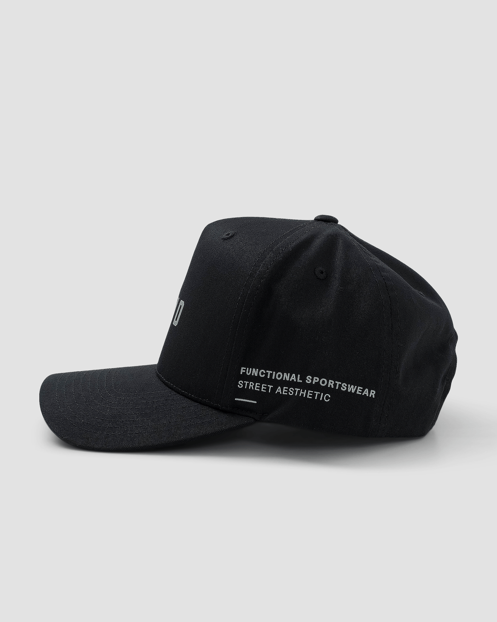 Model wearing Function Cap - Black