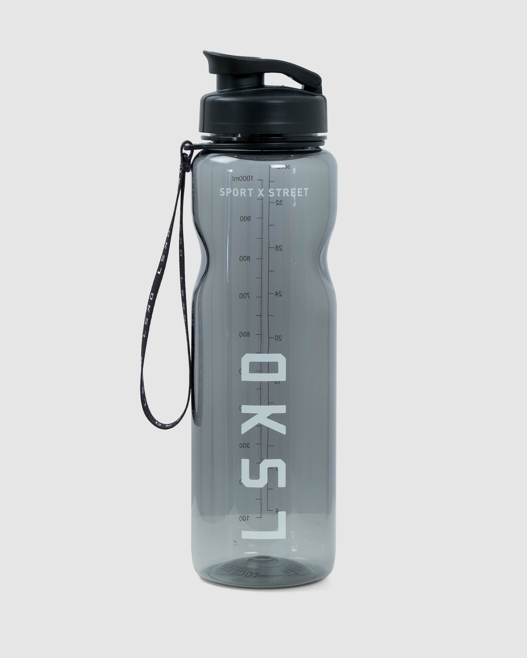Model wearing Rep 1L Plastic Bottle - Black