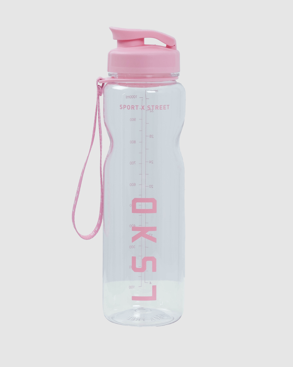 Model wearing Rep 1L Plastic Bottle - Pink