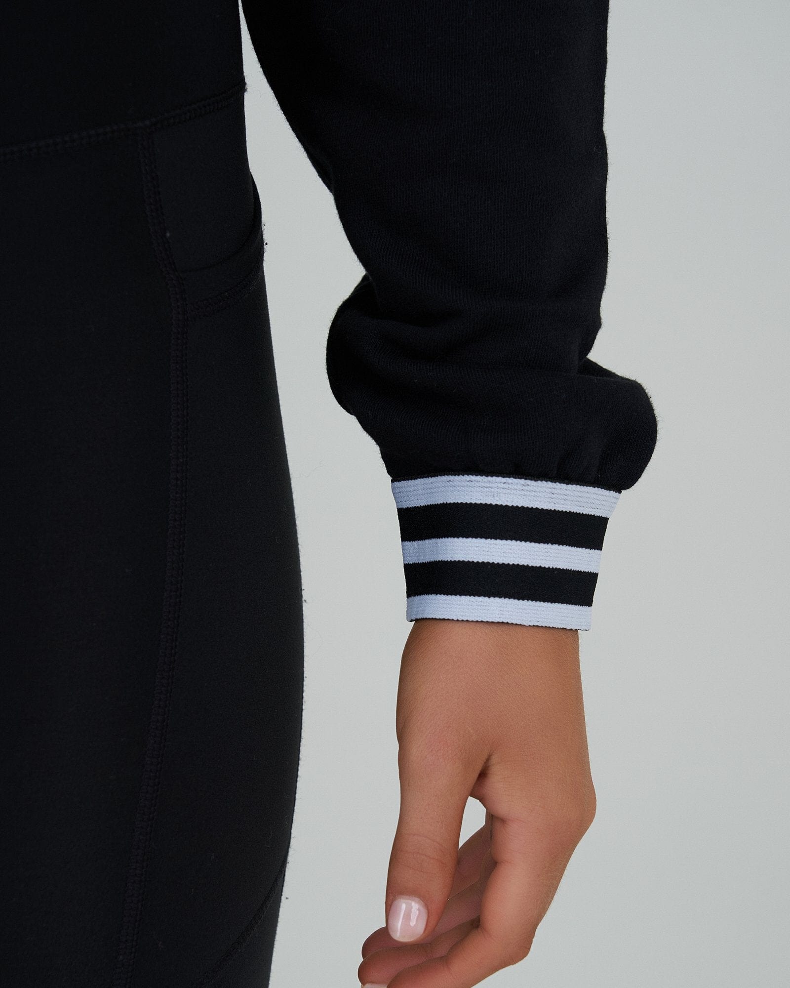 Model wearing A-Line Sweater - Black