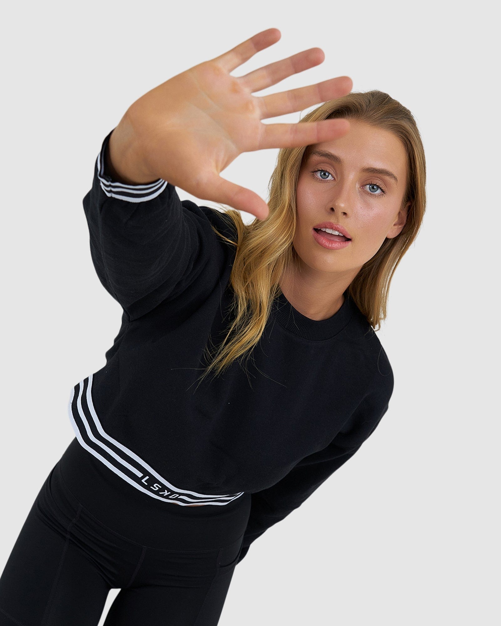 Model wearing A-Line Sweater - Black