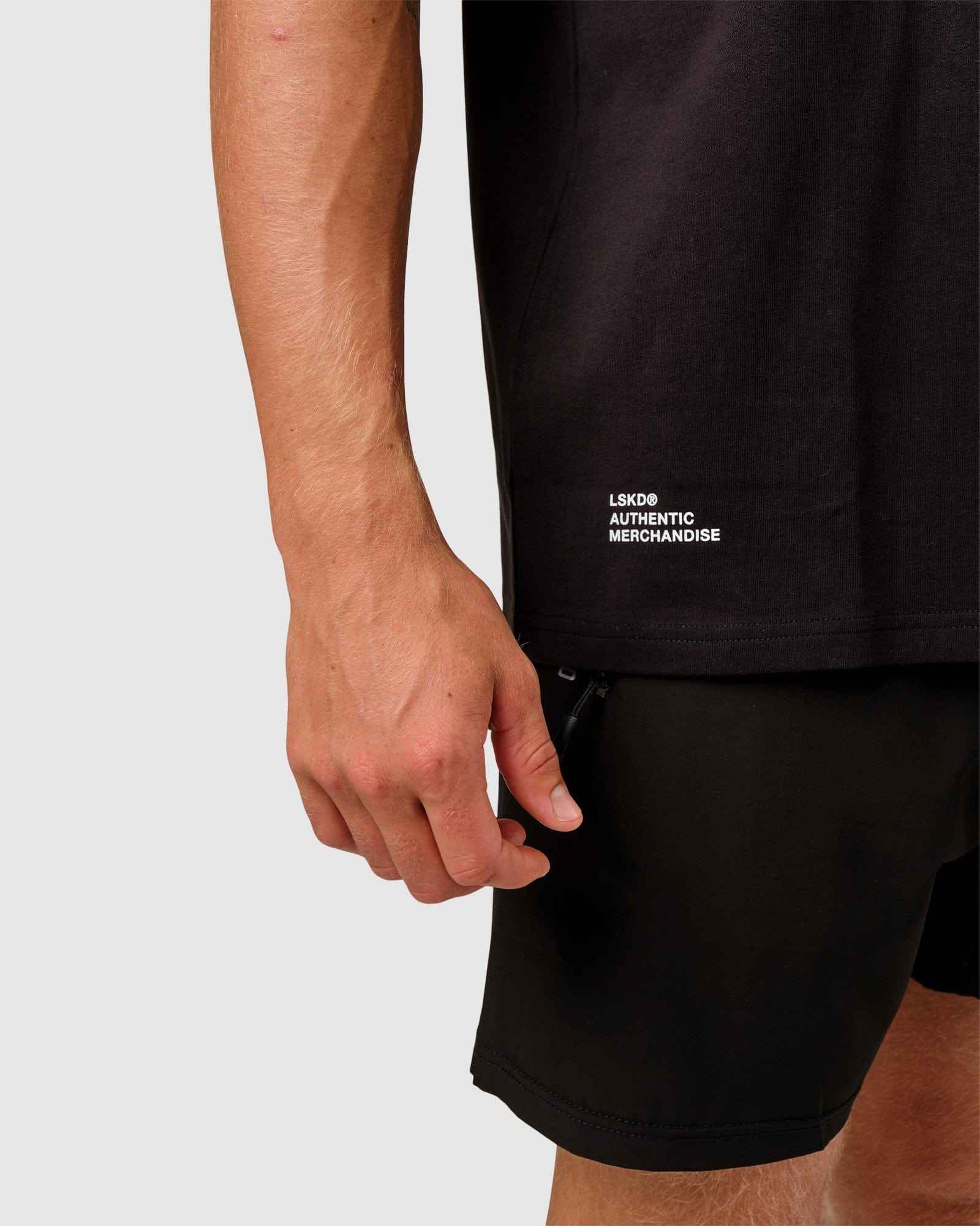 Model wearing OGTC Tee Oversize - Black