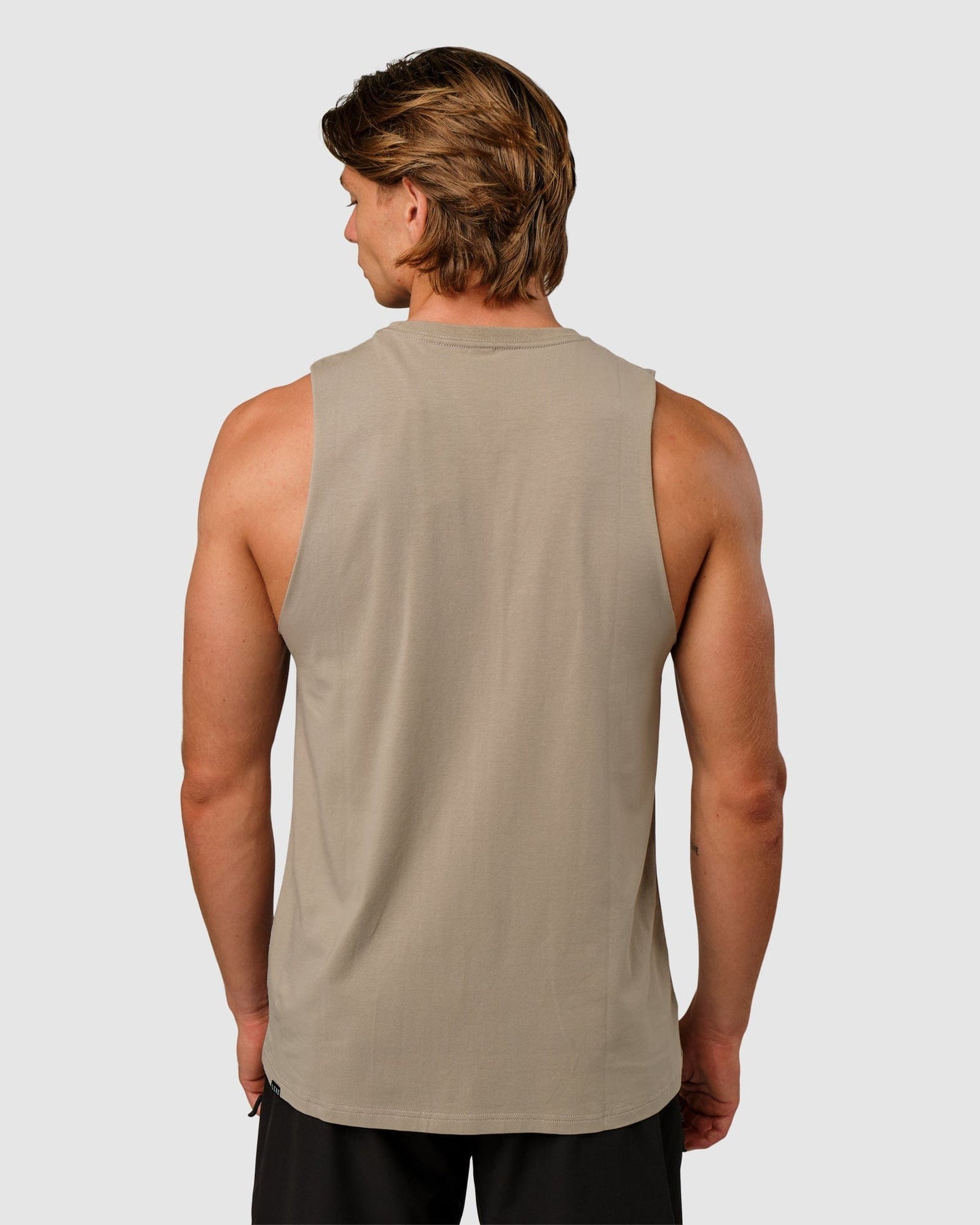 Model wearing Expand FLXCotton Training Fit Tank - Laurel Oak