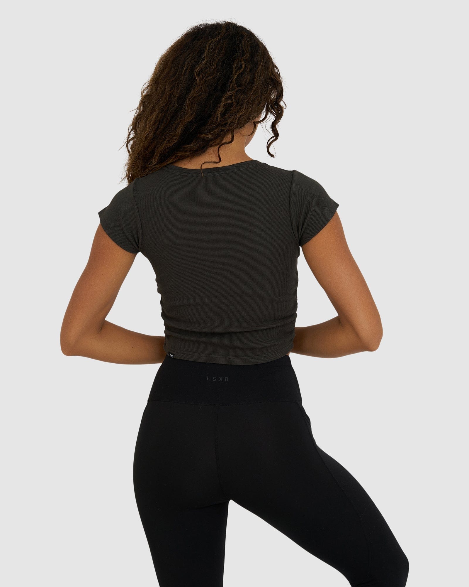 Model wearing SPRT Tee - Pirate Black