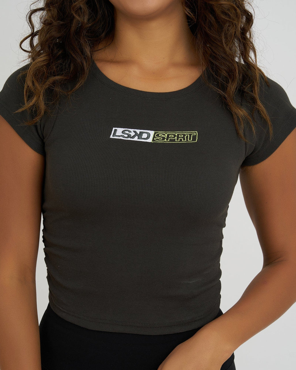 Model wearing SPRT Tee - Pirate Black