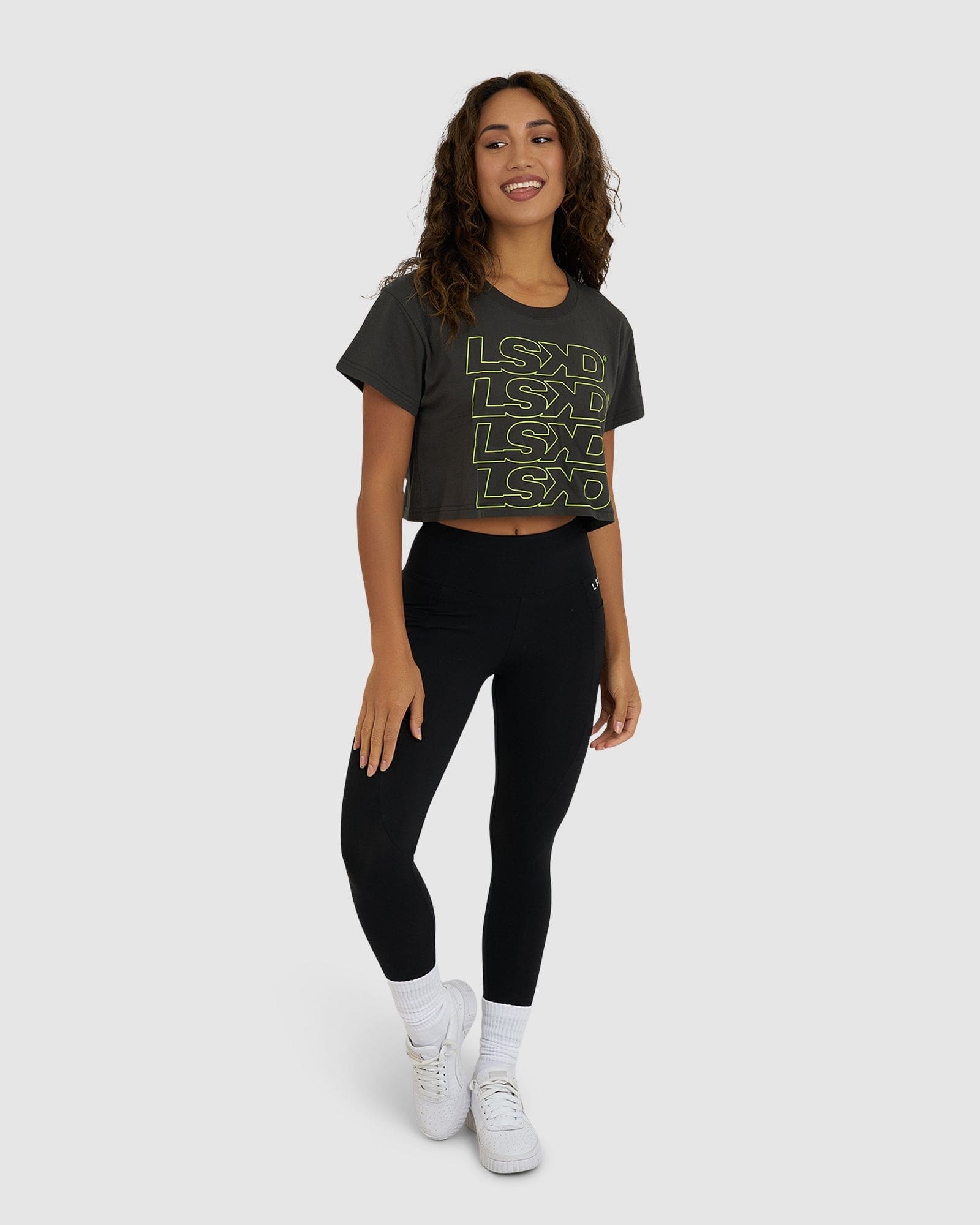 Model wearing Attack Tee - Pirate Black