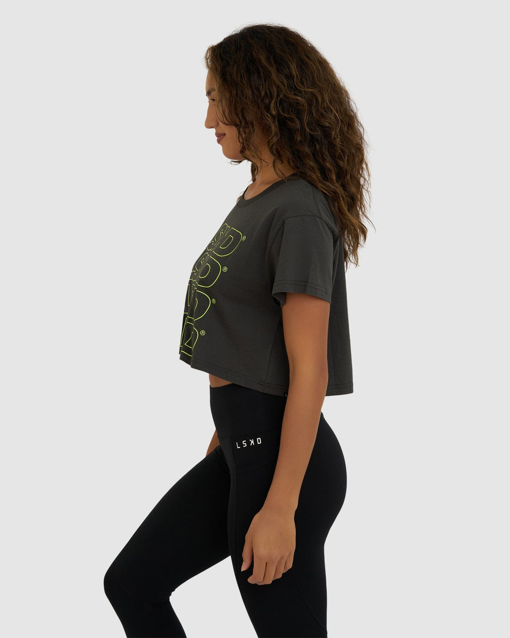 Model wearing Attack Tee - Pirate Black