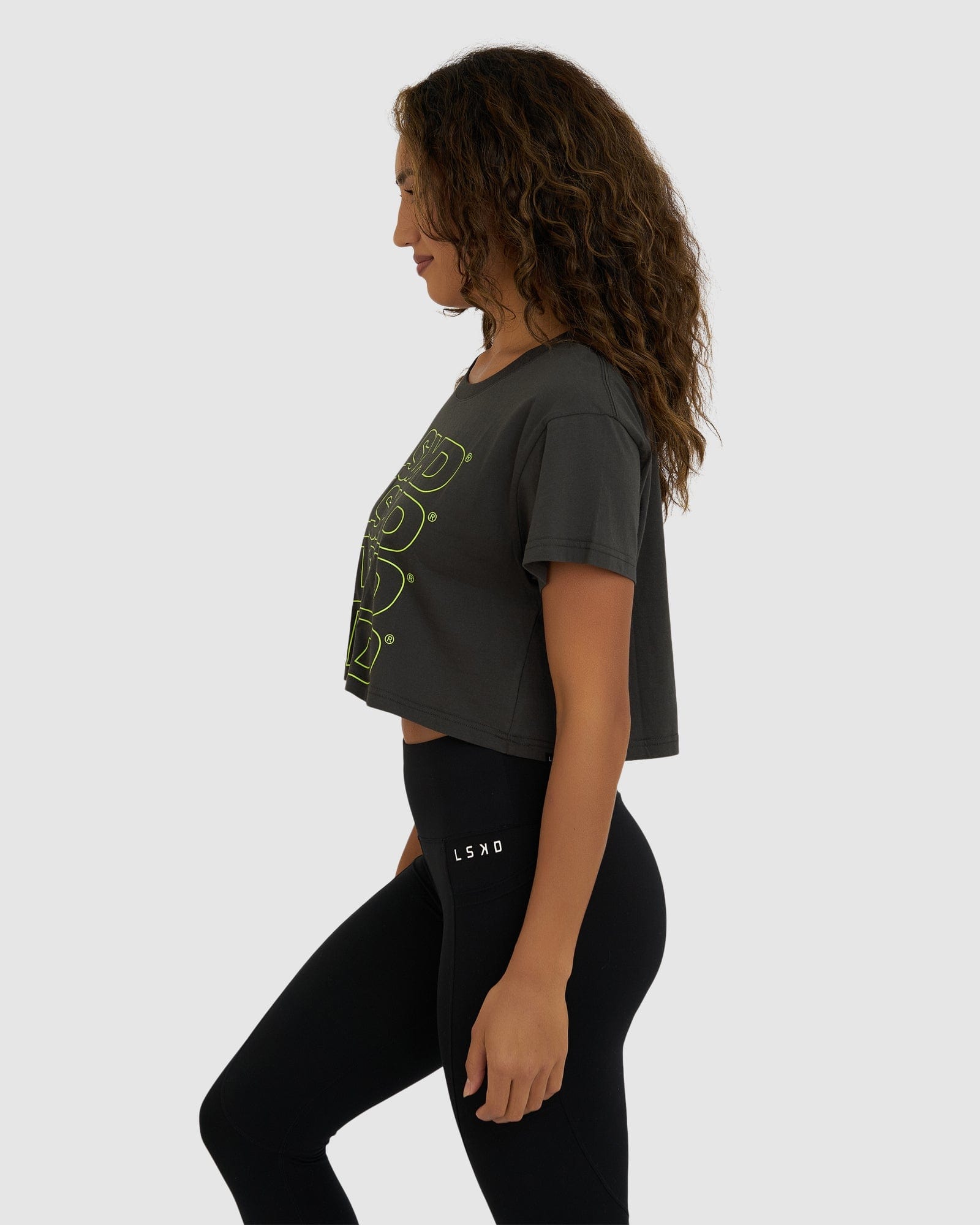 Model wearing Attack Tee - Pirate Black