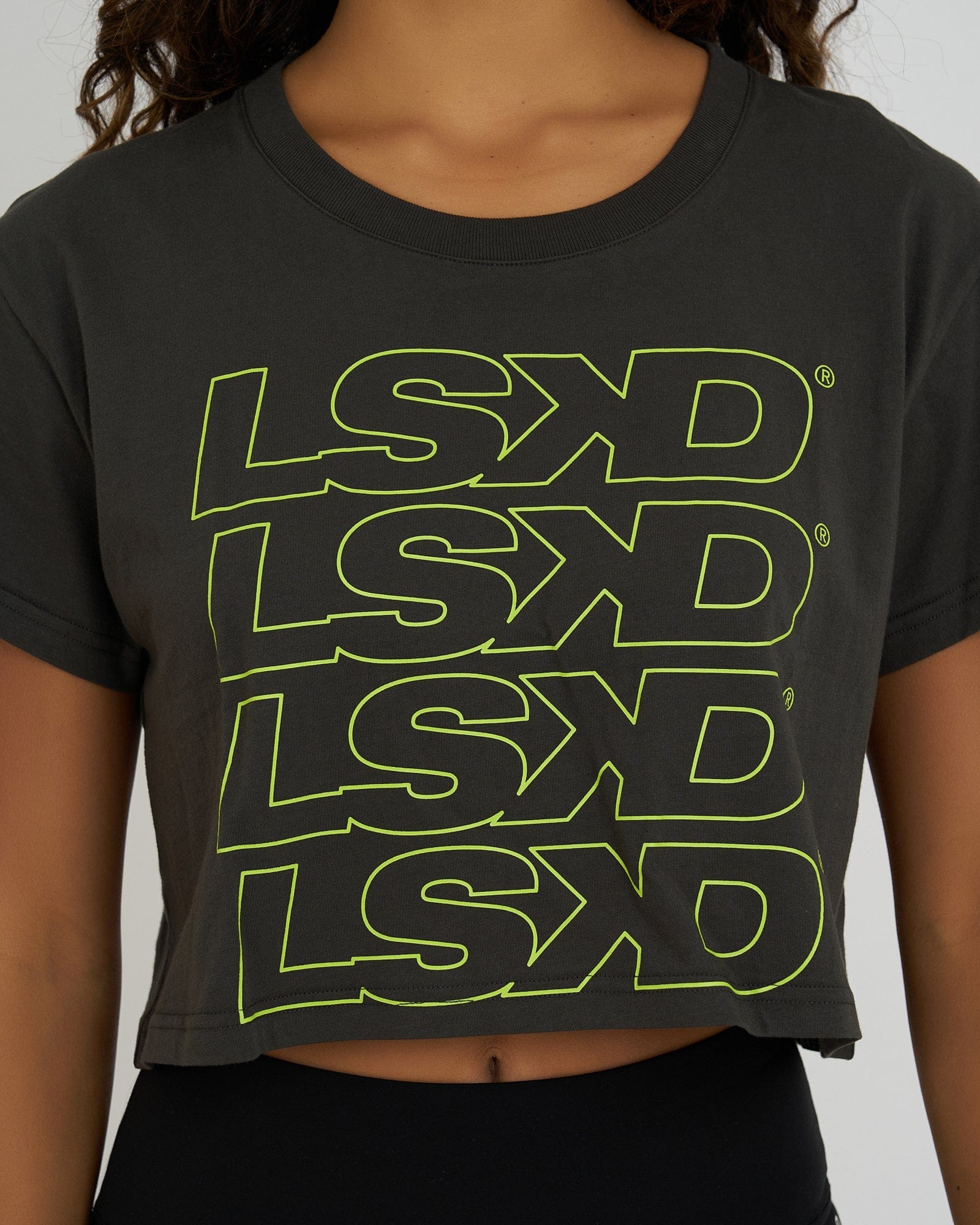 Model wearing Attack Tee - Pirate Black