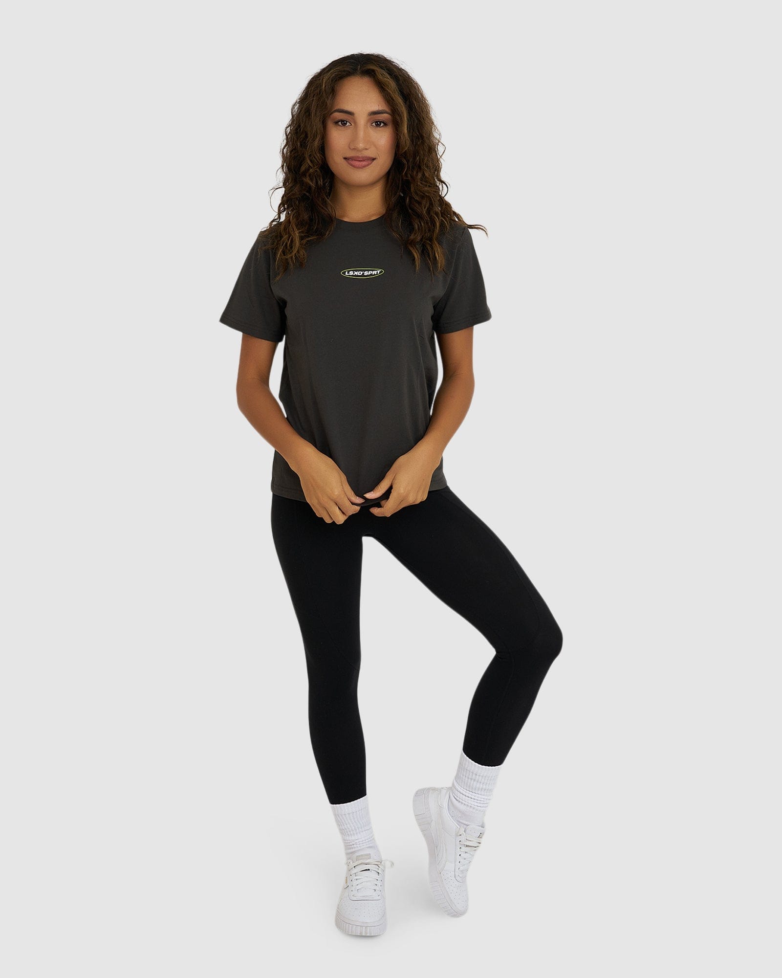 Model wearing Eclipse Tee - Pirate Black