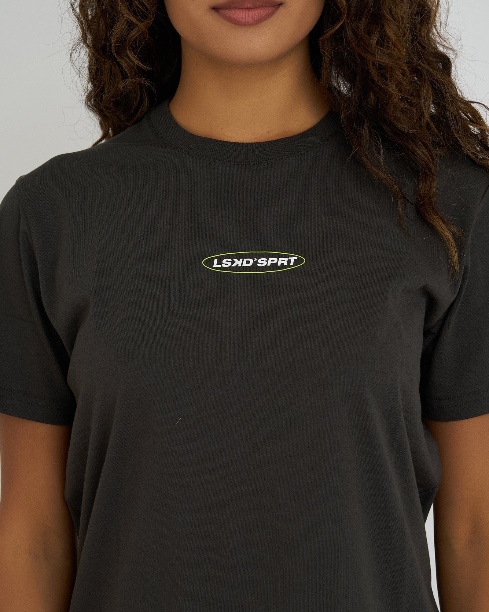 Model wearing Eclipse Tee - Pirate Black