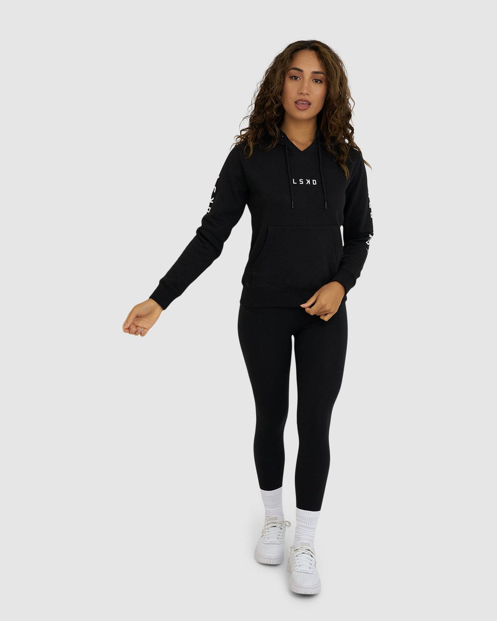 Model wearing Perspective Hoodie - Black
